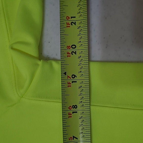 Nike Highlighter Yellow Dri-Fit Golf Polo Shirt size XL - Picture 5 of 6